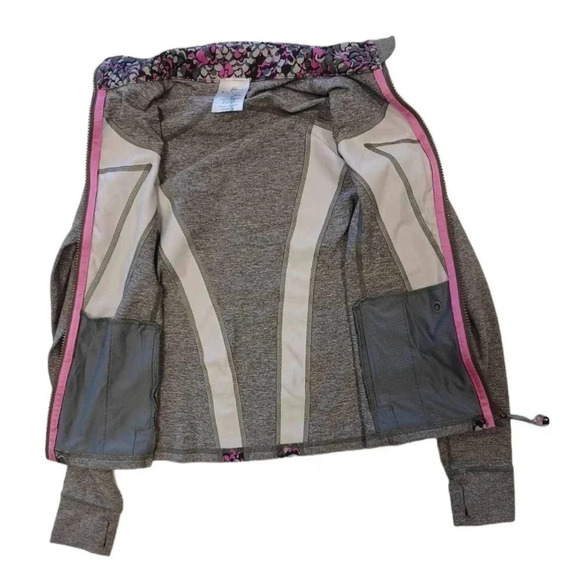 Ivivva Grey Athleisure Sporty Zip Up Jacket Size 10 - Picture 5 of 7
